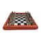 3.25" Civil War Generals Painted Resin Men Chess Set with Cherry Stained Chest Board